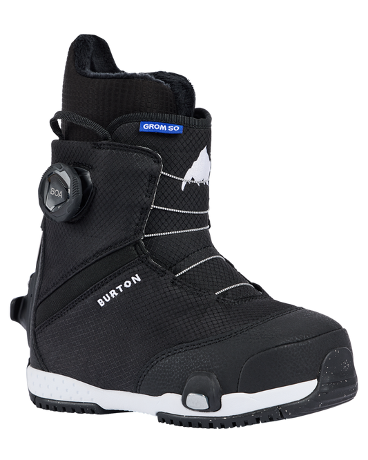 Burton Kids' Grom Step On® Snowboard Boots - Black Kids' Snowboard Boots - Trojan Wake Ski Snow