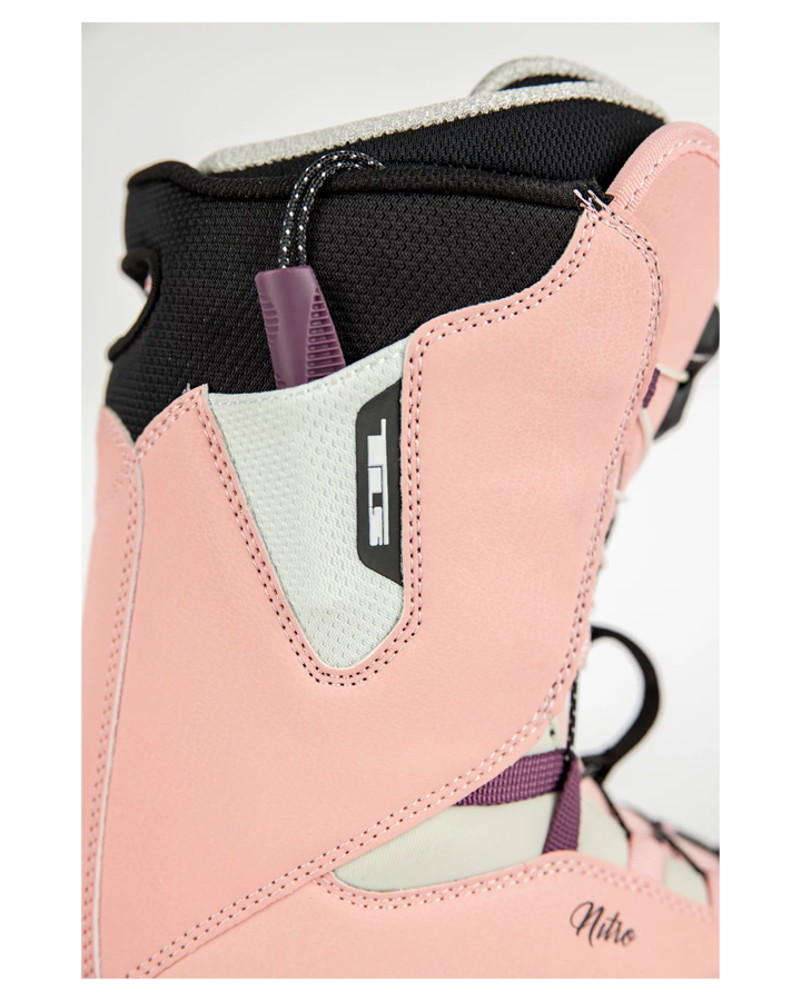 Nitro Scala TLS Womens Snowboard Boots - Rose/White - 2023 Snowboard Boots - Trojan Wake Ski Snow