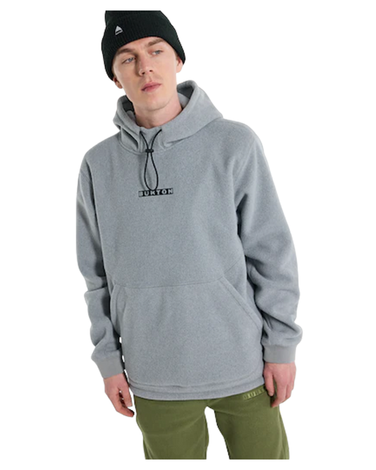Burton Cinder Hooded Pullover - Gray Heather Unisex Hoodies - Trojan Wake Ski Snow