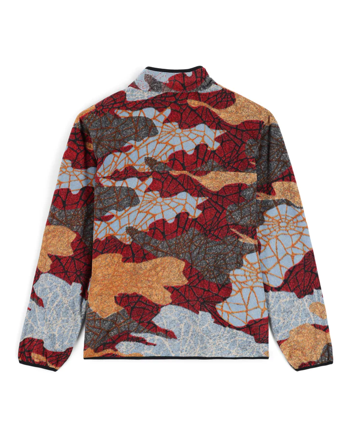 Spyder Unisex Snap Lounge Pullover - Red Multi - 2023 Hoodies & Sweatshirts - Trojan Wake Ski Snow