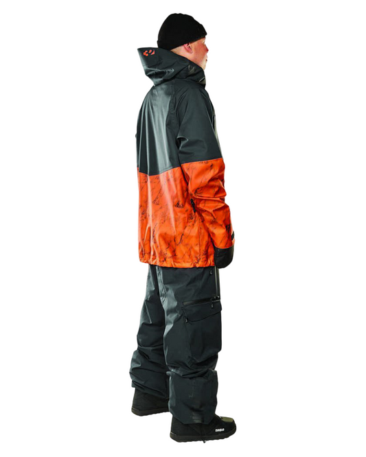 Thirtytwo Tm-3 Snow Jacket - Black / Orange - 2023 Men's Snow Jackets - SnowSkiersWarehouse