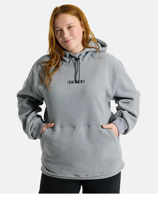 Burton Cinder Hooded Pullover - Gray Heather Hoodies & Sweatshirts - Trojan Wake Ski Snow