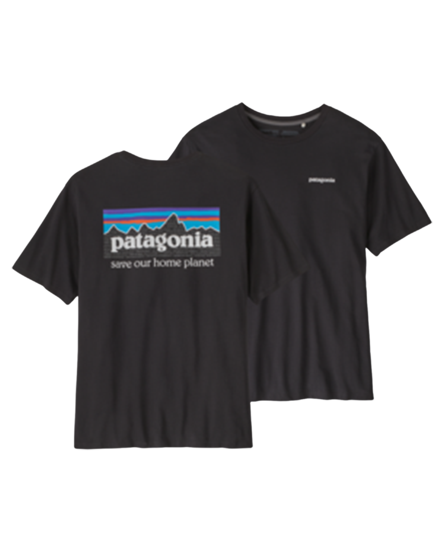 Patagonia P-6 Mission Organic T-Shirt - Ink Black Shirts & Tops - Trojan Wake Ski Snow