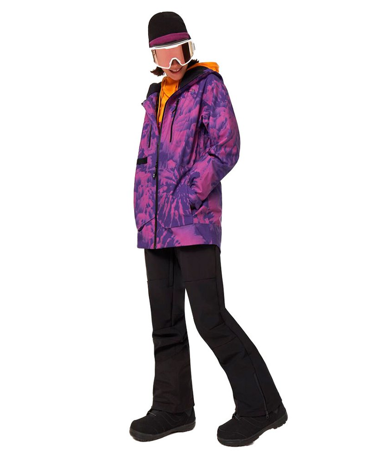 Oakley Juno Shell Snow Jacket - Purple Mountain Td Print Snow Jackets - Trojan Wake Ski Snow