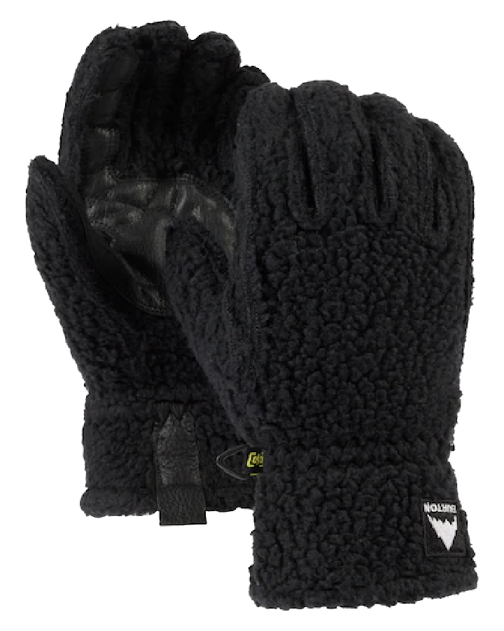 Burton Womens Stovepipe Fleece Gloves - True Black Heather - 2023 Snow Gloves & Mittens - Trojan Wake Ski Snow