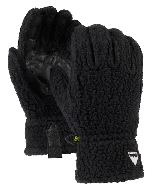 Burton Womens Stovepipe Fleece Gloves - True Black Heather - 2023 Snow Gloves & Mittens - Trojan Wake Ski Snow