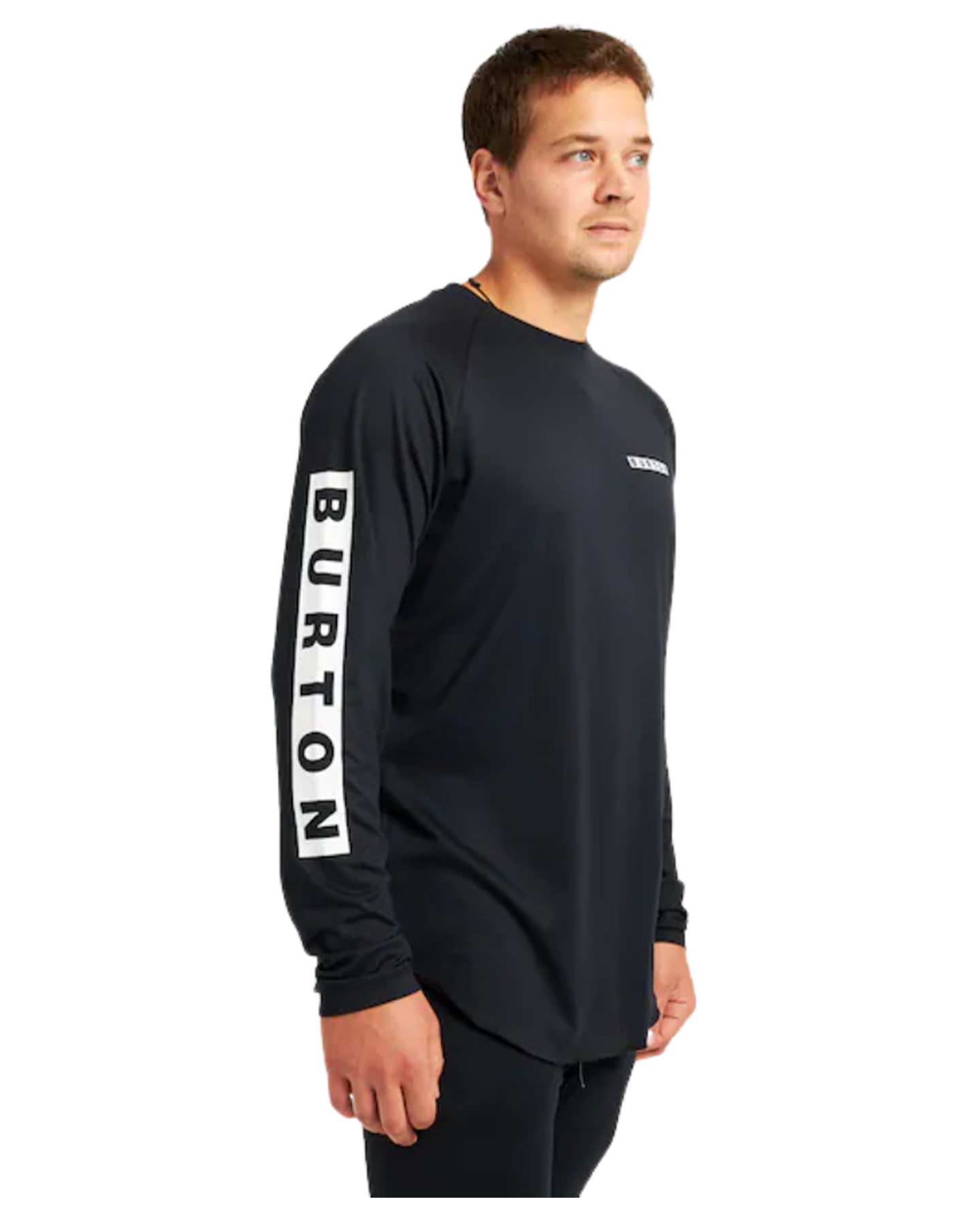 Burton Men's Roadie Base Layer Tech T-Shirt - True Black Thermals - Trojan Wake Ski Snow