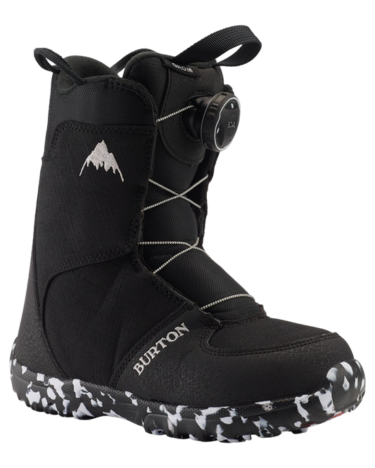 Burton Kids' Grom Boa® Snowboard Boots - Black - 2023 Snowboard Boots - Trojan Wake Ski Snow