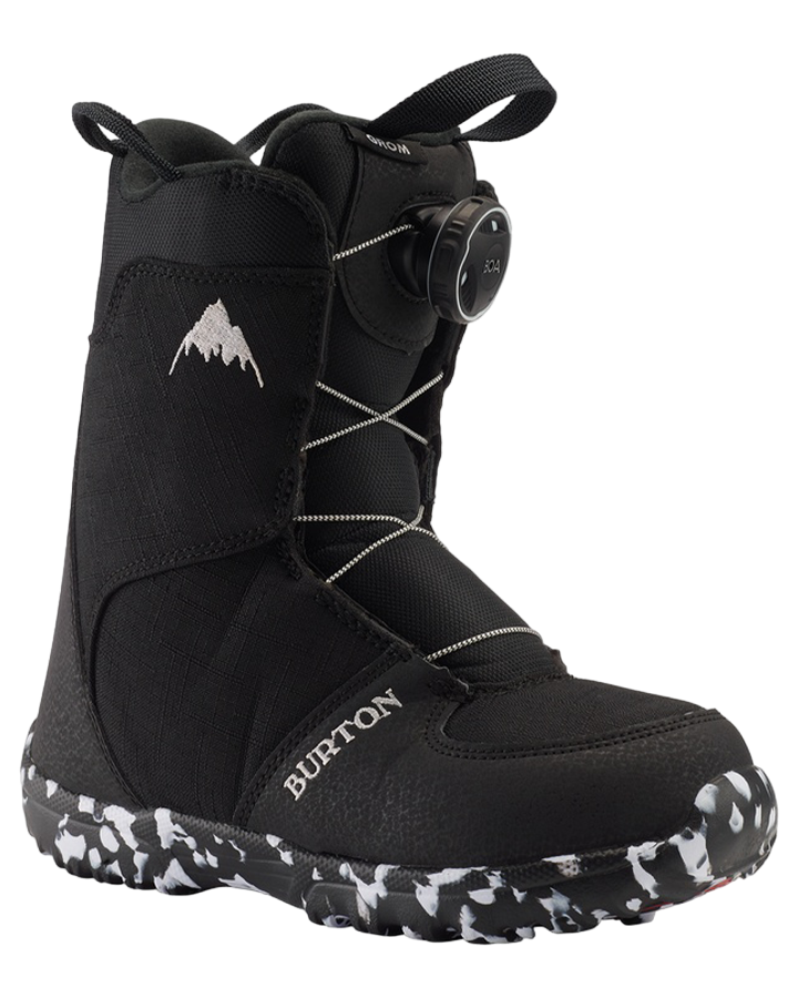 Burton Kids' Grom Boa® Snowboard Boots - Black - 2023 Snowboard Boots - Trojan Wake Ski Snow