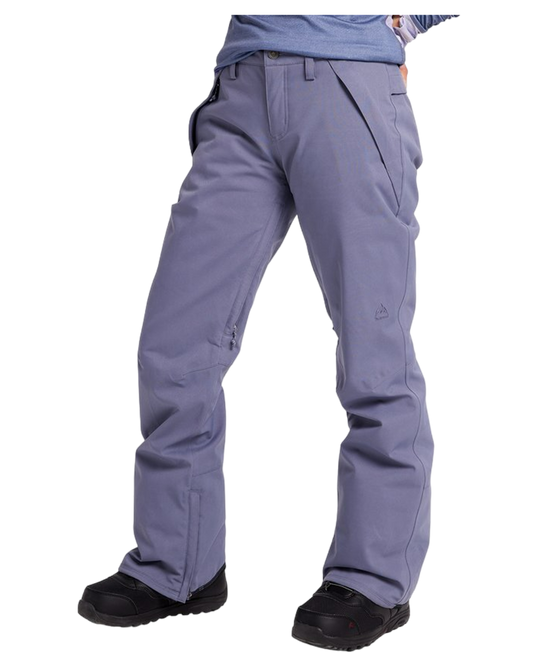 Burton Society Womens Pant - Folkstone Gray - 2022 Snow Pants - Trojan Wake Ski Snow