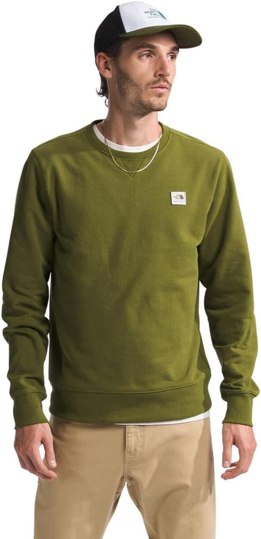 The North Face Men's Heritage Patch Crew - Forest Olive