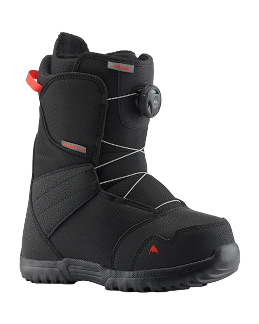 Burton Kids' Zipline Boa® Snowboard Boots - Black Snowboard Boots - Trojan Wake Ski Snow