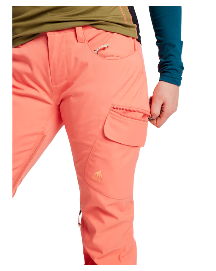 Burton Gloria Womens Insulated Pant - Persimmon - 2022 (L) Snow Pants - Trojan Wake Ski Snow