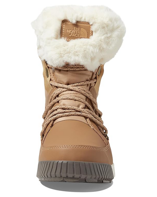 The North Face Women's Sierra Luxe Waterproof Apres Boots - Almond Butter / Falconbrown Apres Boots - Trojan Wake Ski Snow