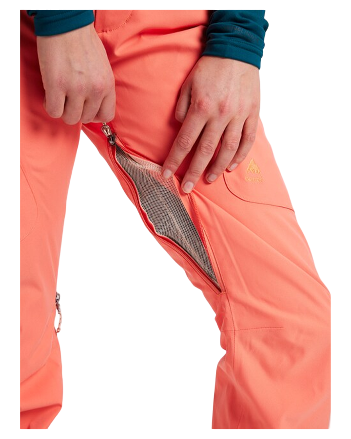 Burton Gloria Womens Insulated Pant - Persimmon - 2022 (L) Snow Pants - Trojan Wake Ski Snow