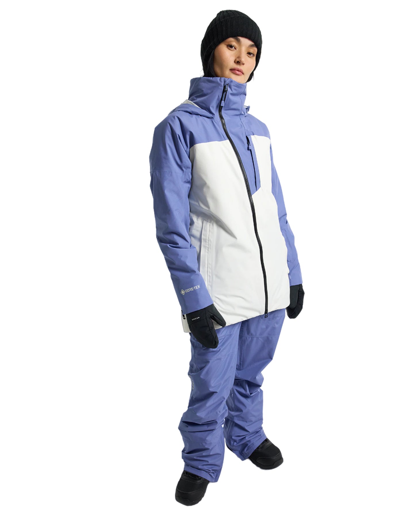 Burton Women's Pillowline Gore-Tex 2L Snow Jacket - Slate Blue/Stout White Snow Jackets - Trojan Wake Ski Snow