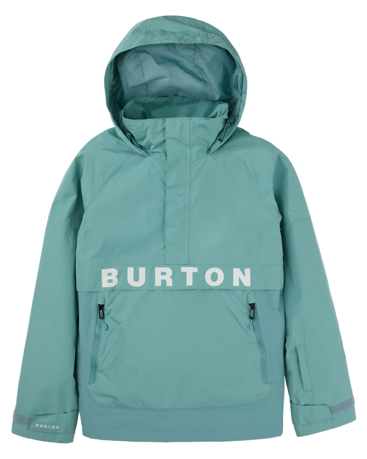 Burton Women's Frostner 2L Anorak Snow Jacket - Rock Lichen/Stout White Snow Jackets - Trojan Wake Ski Snow