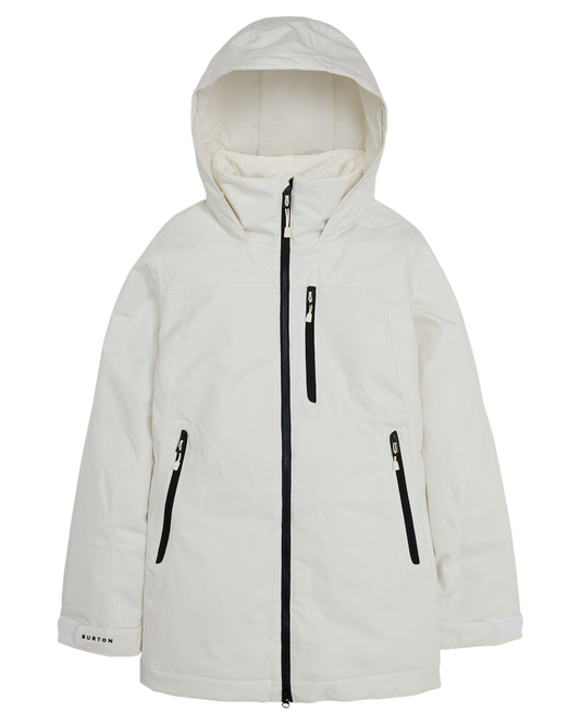 Burton Women's Lelah 2L Snow Jacket - Stout White Snow Jackets - Trojan Wake Ski Snow