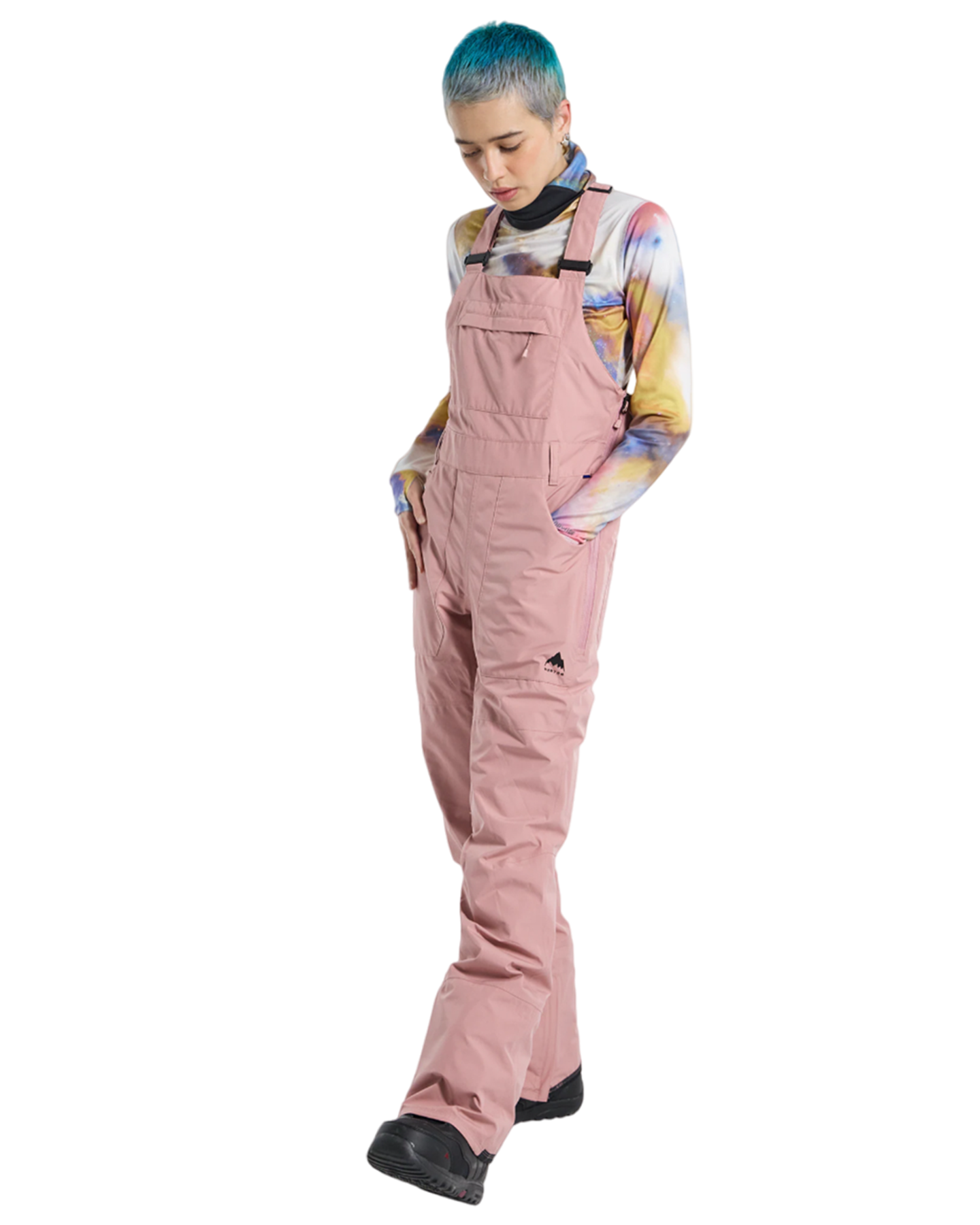 Burton Women's Avalon Gore-Tex 2L Bib Snow Pants - Powder Blush Snow Bibs - Trojan Wake Ski Snow