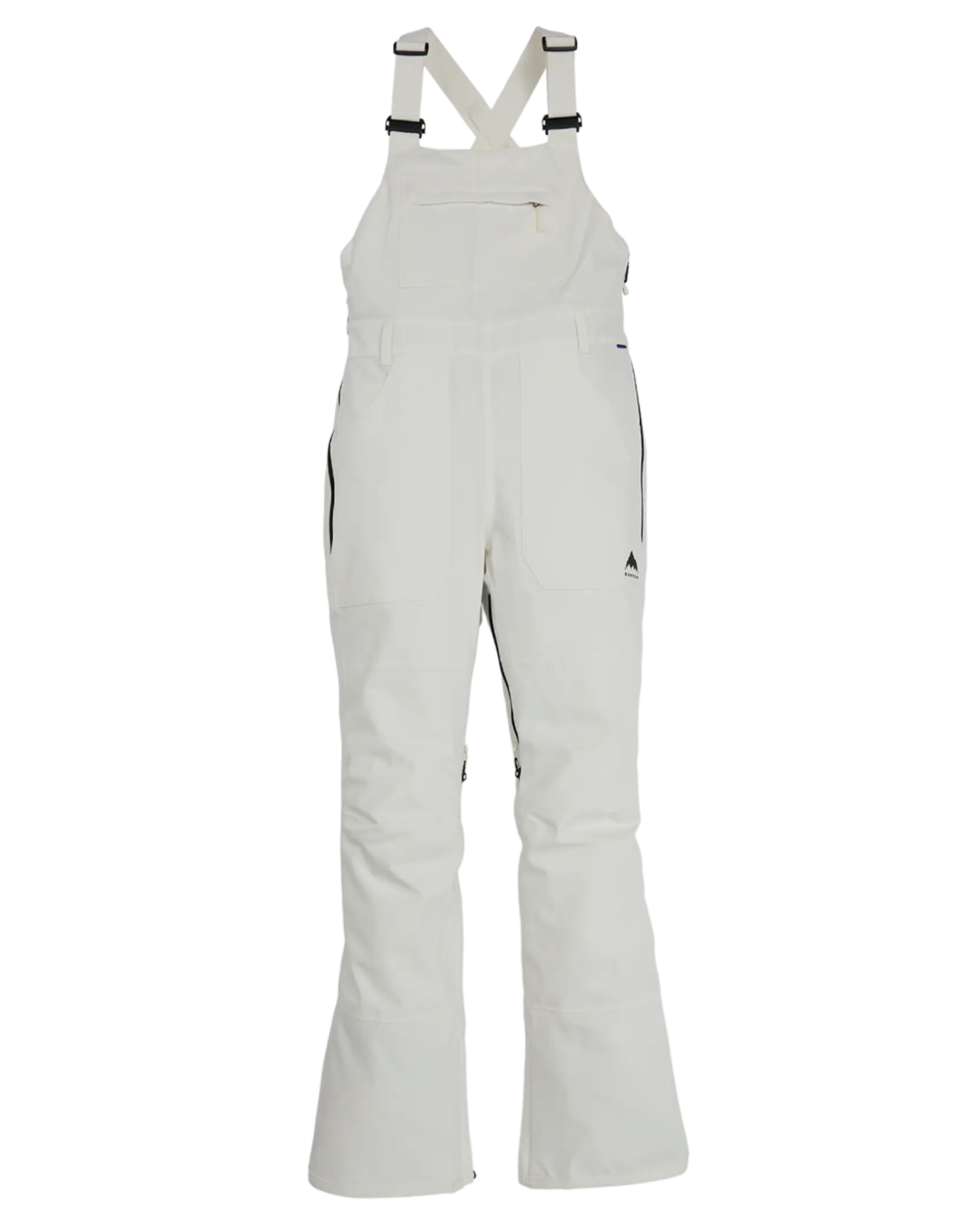 Burton Women's Avalon Stretch 2L Bib Snow Pants - Stout White Snow Bibs - Trojan Wake Ski Snow