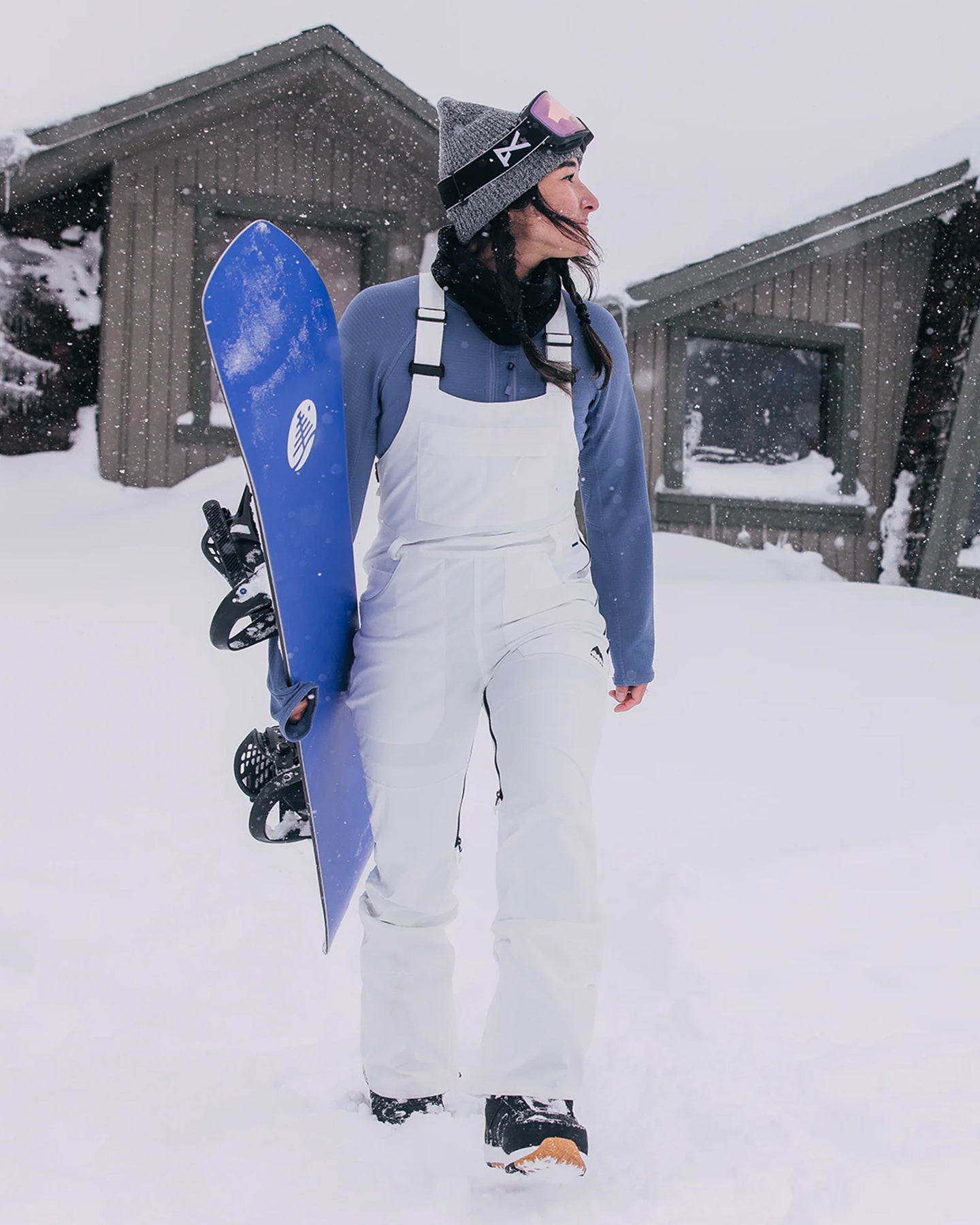 Burton Women's Avalon Stretch 2L Bib Snow Pants Stout White