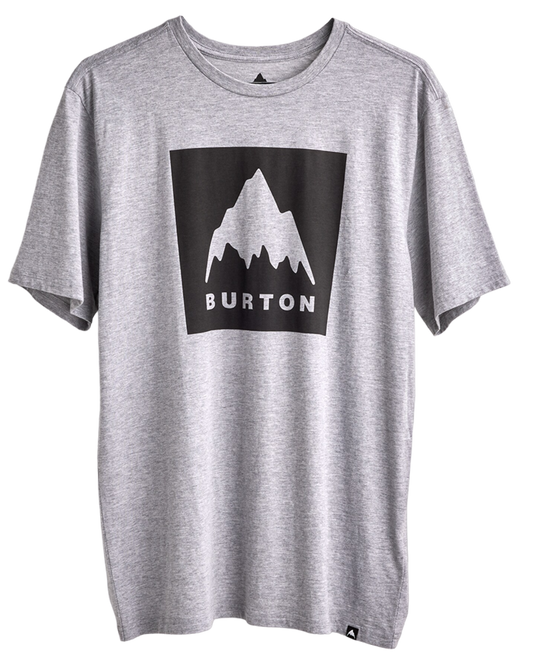 Burton Classic Mountain High Short Sleeve T-Shirt - Gray Heather Shirts & Tops - Trojan Wake Ski Snow