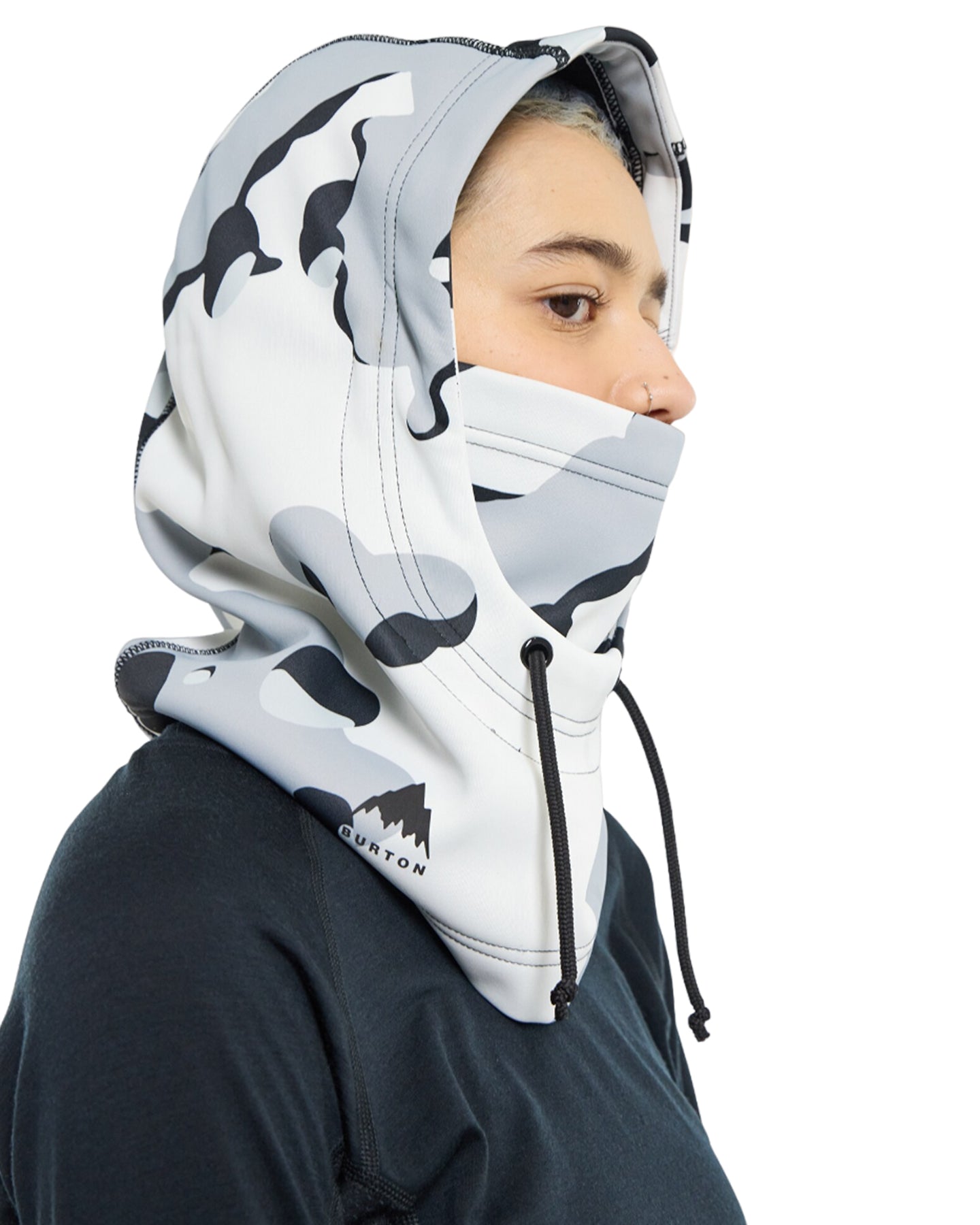 Burton Bonded Hood - Stout White Cookie Camo Neck Warmers & Face Masks - Trojan Wake Ski Snow