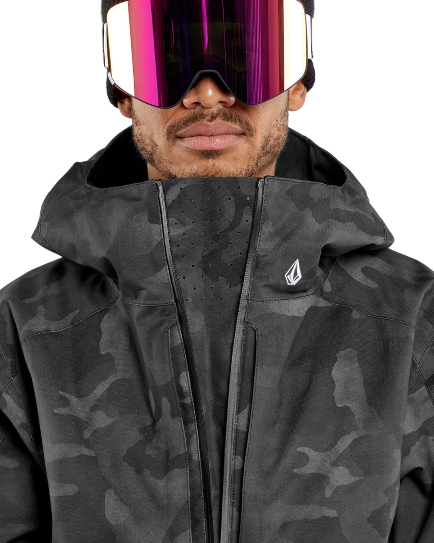 Volcom Brighton Pullover - Black Camo Snow Jackets - Trojan Wake Ski Snow