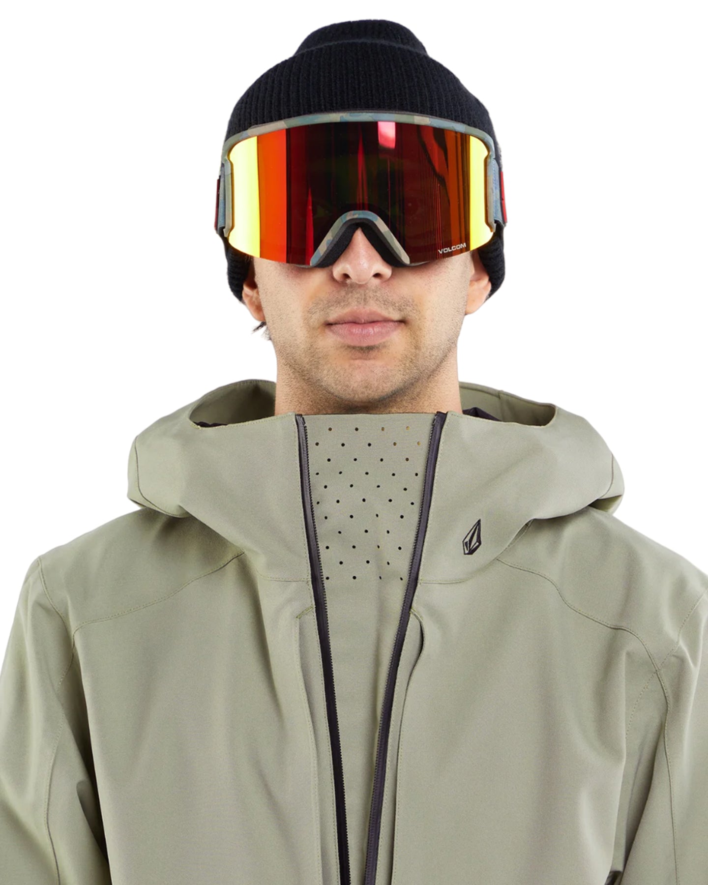 Volcom Brighton Pullover - Light Military Snow Jackets - Trojan Wake Ski Snow