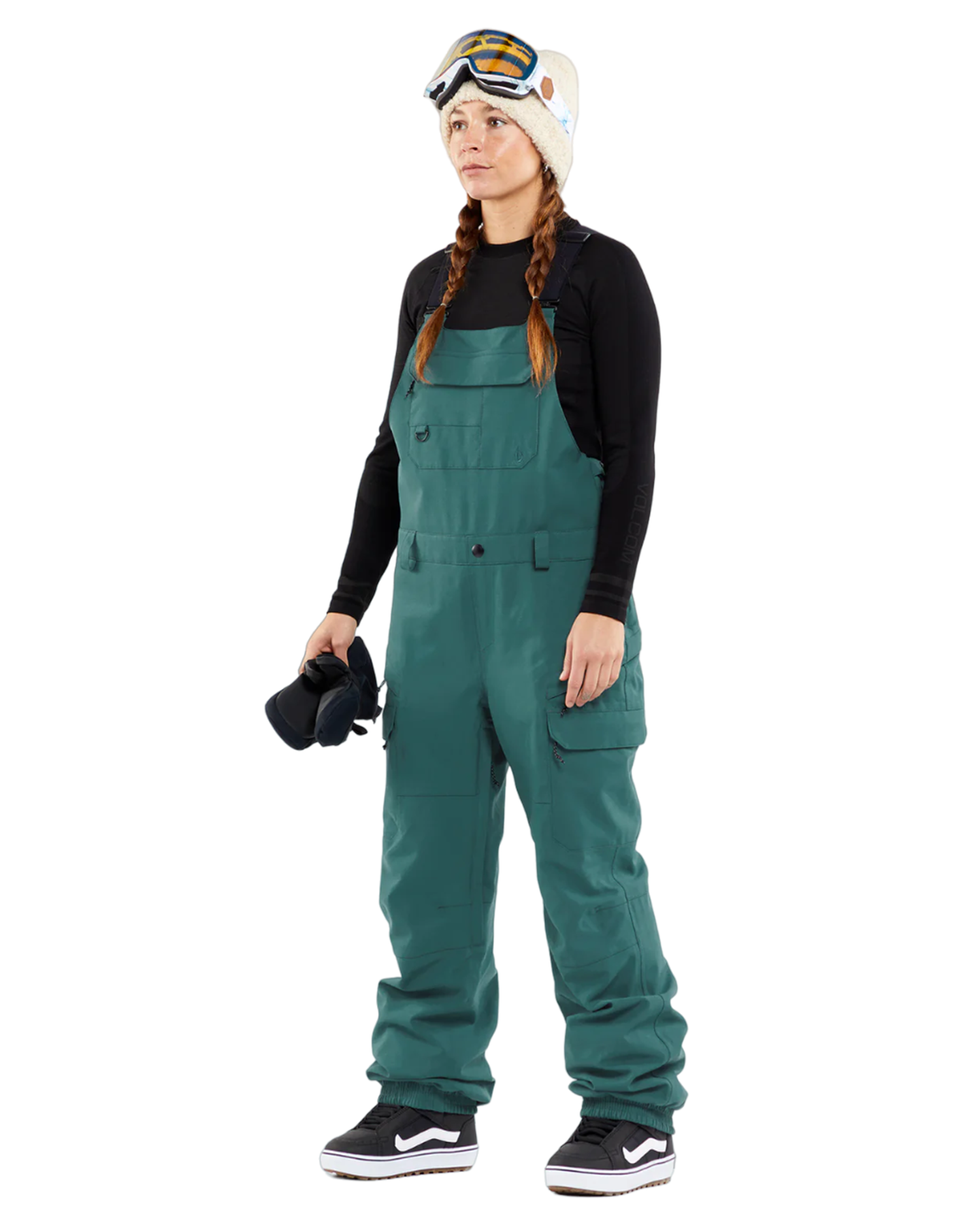 Volcom Creston 3Dstretch Bib Overall - Balsam Snow Bibs - Trojan Wake Ski Snow