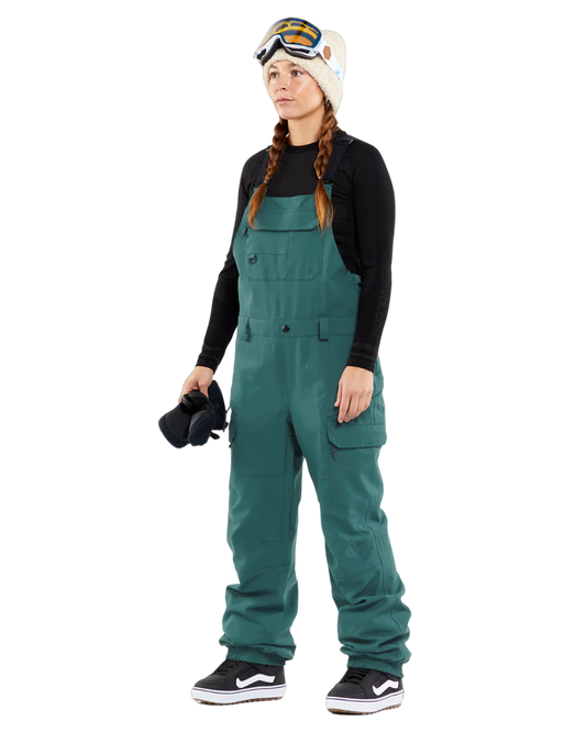 Volcom Creston 3Dstretch Bib Overall - Balsam Women's Snow Bibs - Trojan Wake Ski Snow