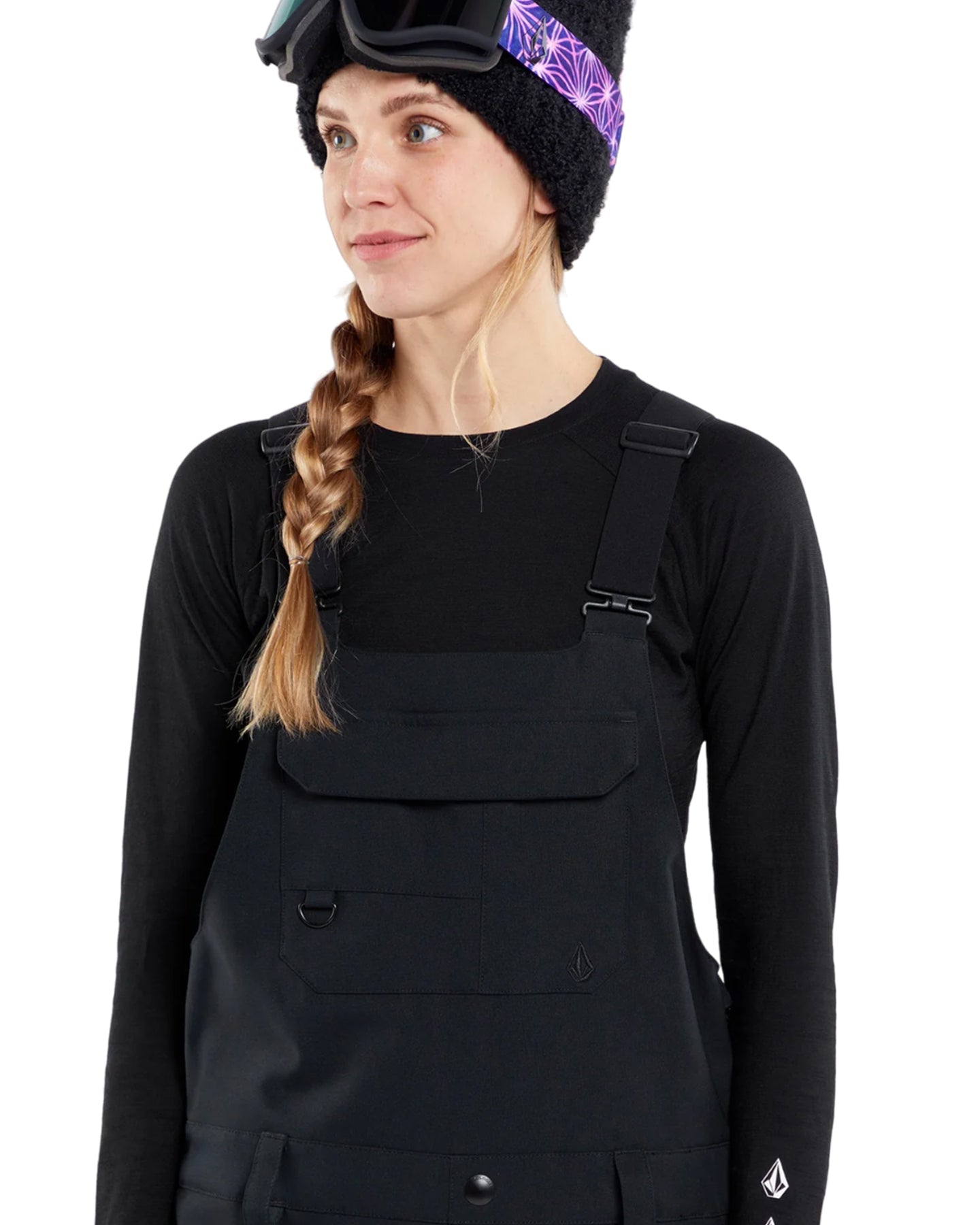 Volcom Creston 3Dstretch Bib Overall - Black Snow Bibs - Trojan Wake Ski Snow