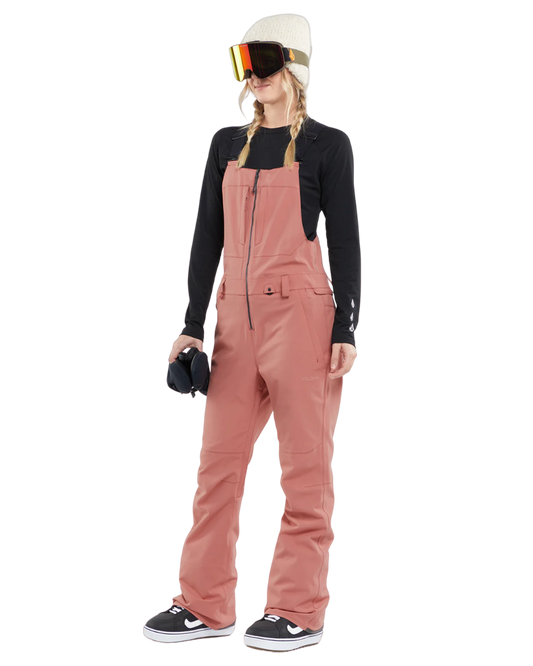 Volcom Swift Bib Overall - Earth Pink Snow Bibs - Trojan Wake Ski Snow