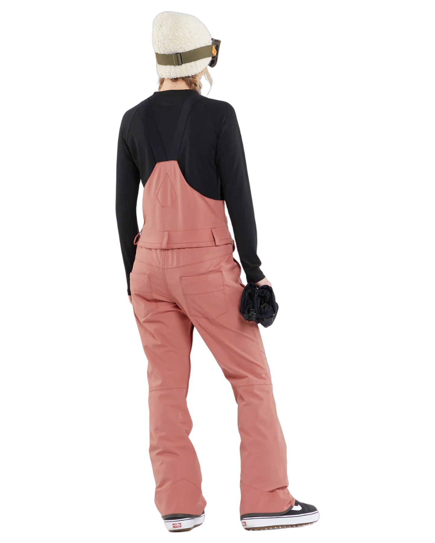 Volcom Swift Bib Overall - Earth Pink Snow Bibs - Trojan Wake Ski Snow