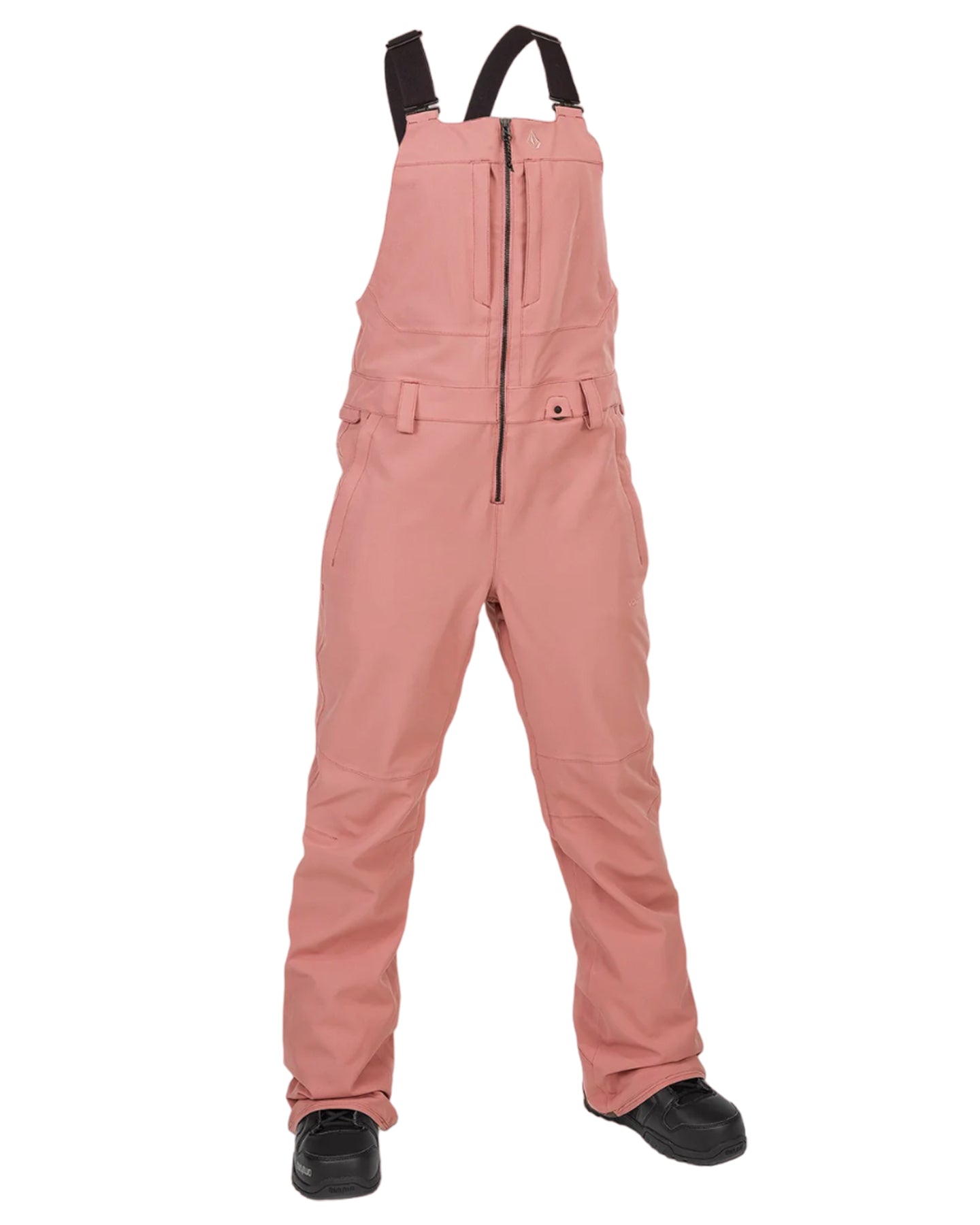 Volcom Swift Bib Overall - Earth Pink Snow Bibs - Trojan Wake Ski Snow