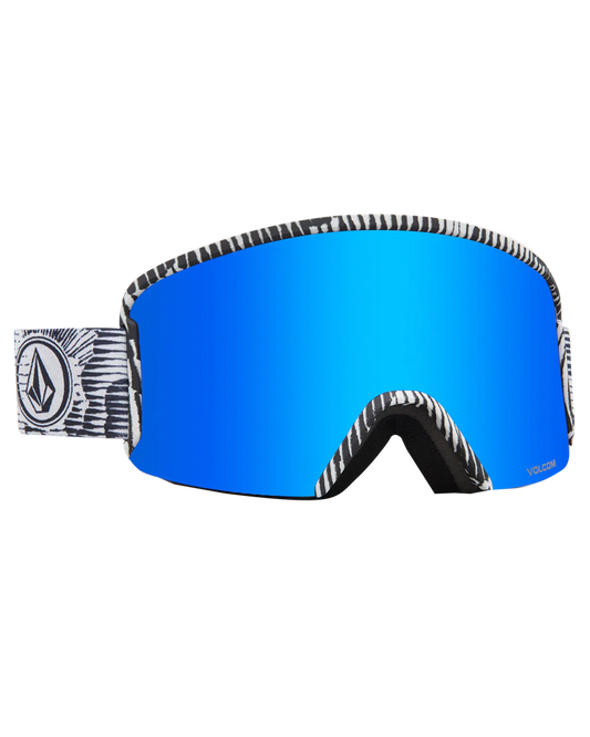 Volcom Garden Jamie Lynn Goggles - Blue Chrome Snow Goggles - Trojan Wake Ski Snow