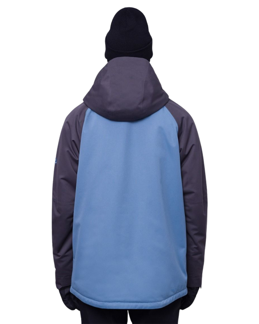 686 Men's Geo Snow Jacket - Charcoal Blue Black Men's Snow Jackets - Trojan Wake Ski Snow