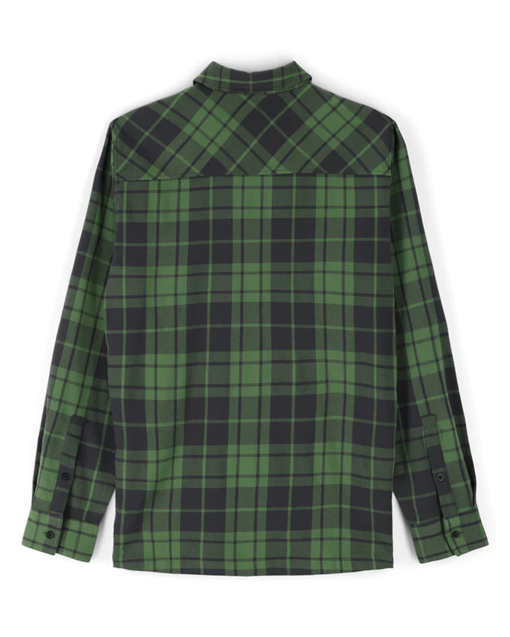 Spyder Elevation Tech Flannel - Pine Plaid - 2023 Hoodies & Sweatshirts - Trojan Wake Ski Snow