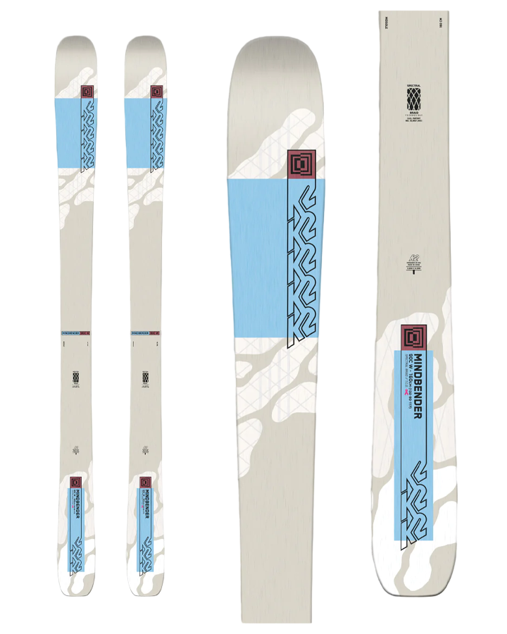 K2 Mindbender 90C Alliance Womens Skis - 2024 Snow Skis - Trojan Wake Ski Snow