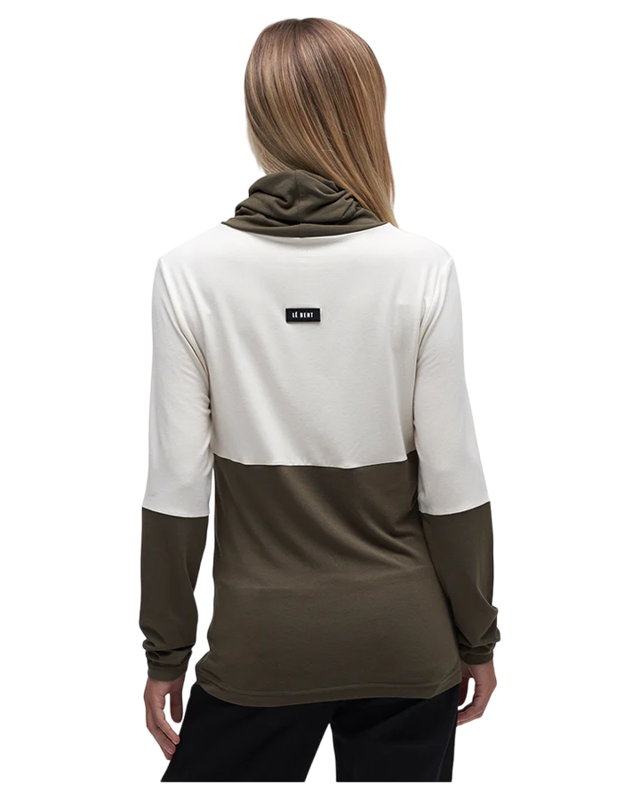 Le Bent Womens Lightweight High Roller - Olive Night / Tofu Women's Thermals - SnowSkiersWarehouse