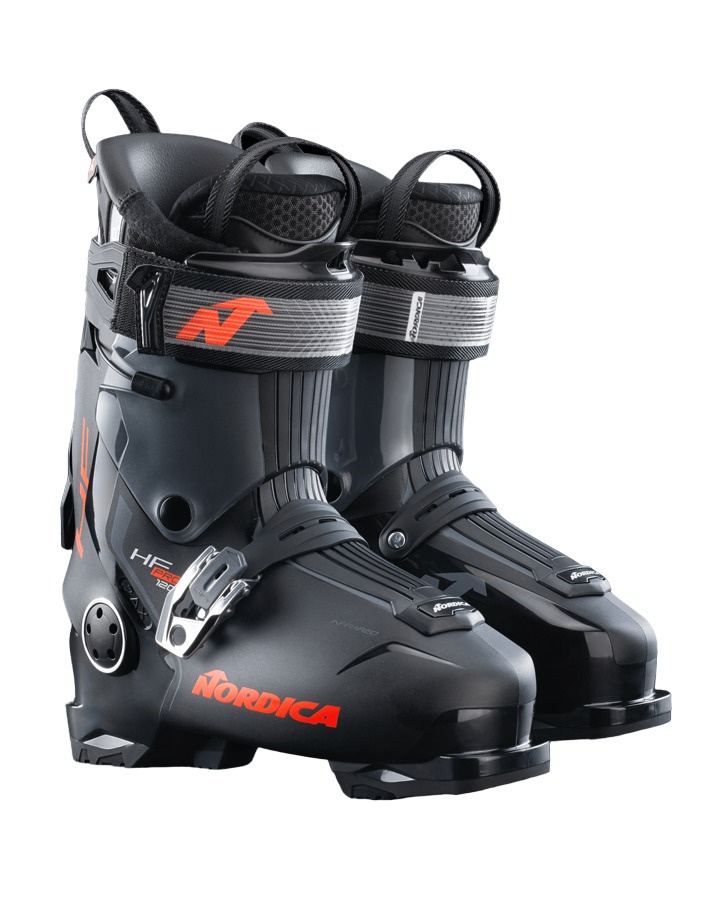 Nordica HF Pro 120 Ski Boots  - Black/Red Snow Ski Boots - Trojan Wake Ski Snow