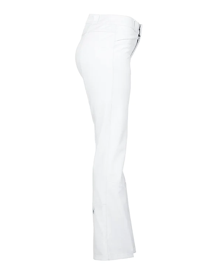 Spyder Orb Women's Shell Pant - White - 2023 Women's Snow Pants - SnowSkiersWarehouse