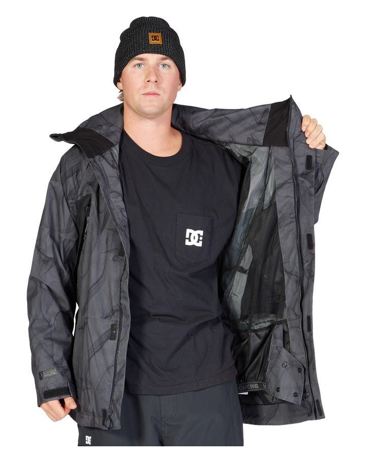 DC Command 45K Snow Jacket - Smoke Dark Shadow - 2023 Snow Jackets - Trojan Wake Ski Snow