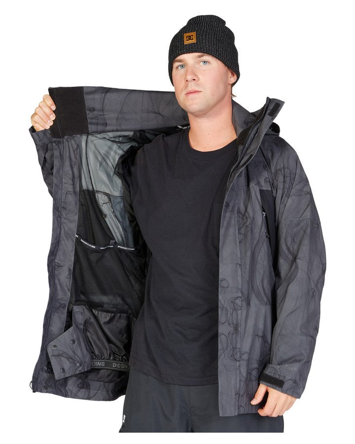 DC Command 45K Snow Jacket - Smoke Dark Shadow - 2023 Snow Jackets - Trojan Wake Ski Snow