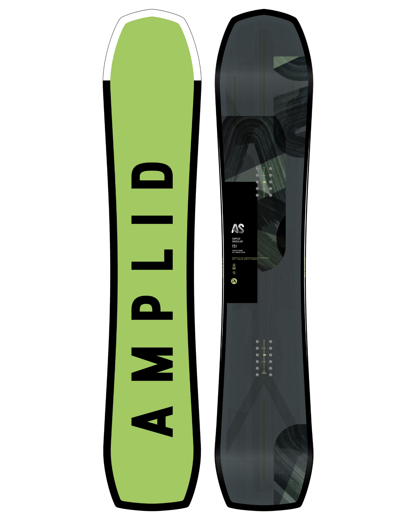 Amplid Singular Snowboard - 2027 Unisex Snowboards - Trojan Wake Ski Snow