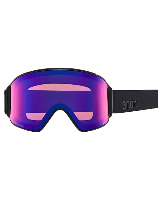 Anon M4 Cylindrical Low Bridge Snow Goggles + Bonus Lens + Mfi® Face Mask - Smoke/Perceive Sunny Onyx Lens