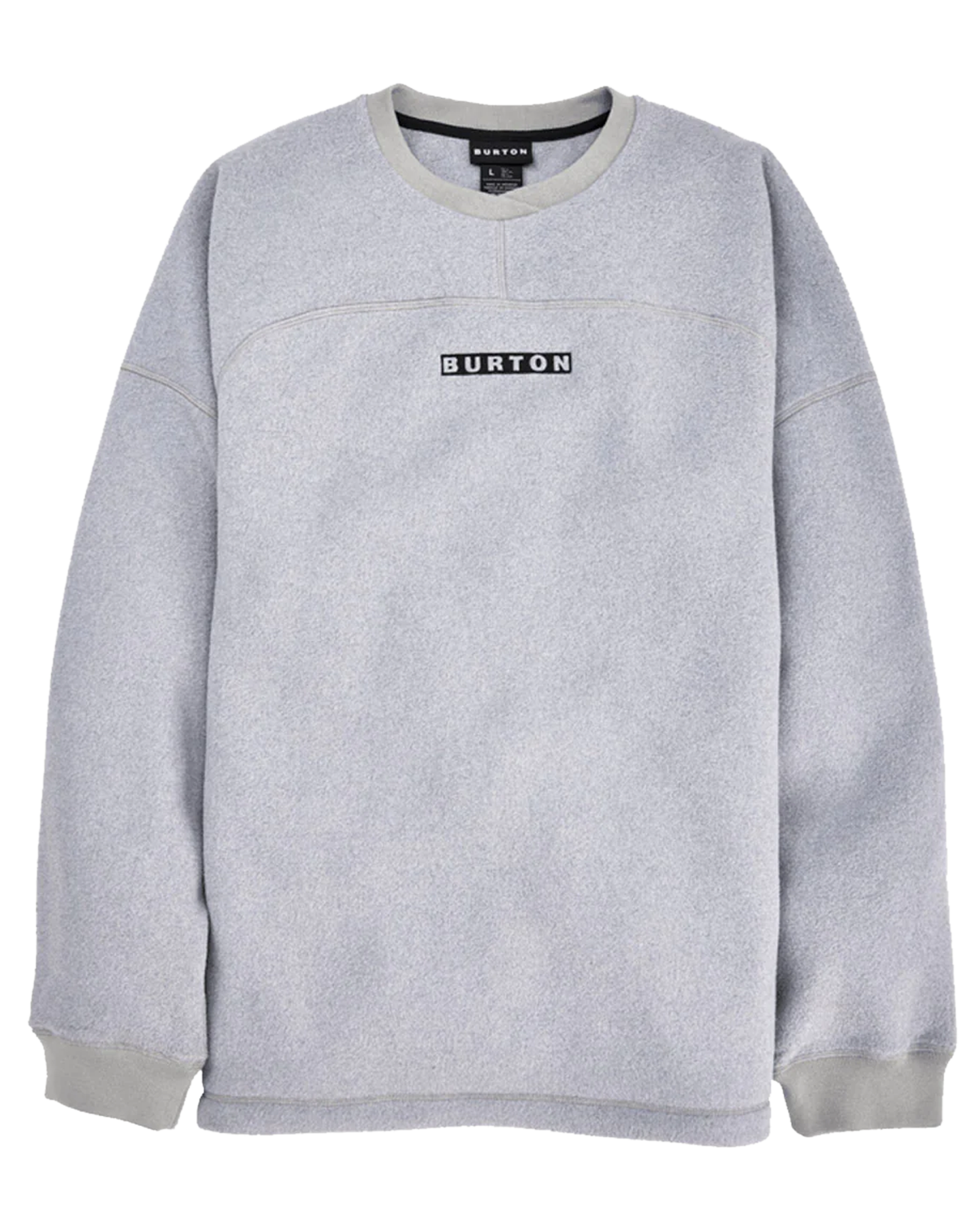 Burton Men's Cinder Crewneck Fleece - Gray Heather Hoodies & Sweatshirts - Trojan Wake Ski Snow