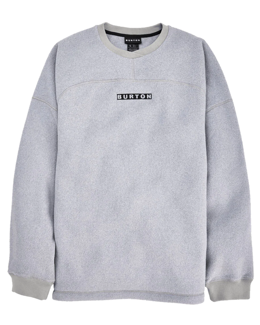 Burton Men's Cinder Crewneck Fleece - Gray Heather Hoodies & Sweatshirts - Trojan Wake Ski Snow