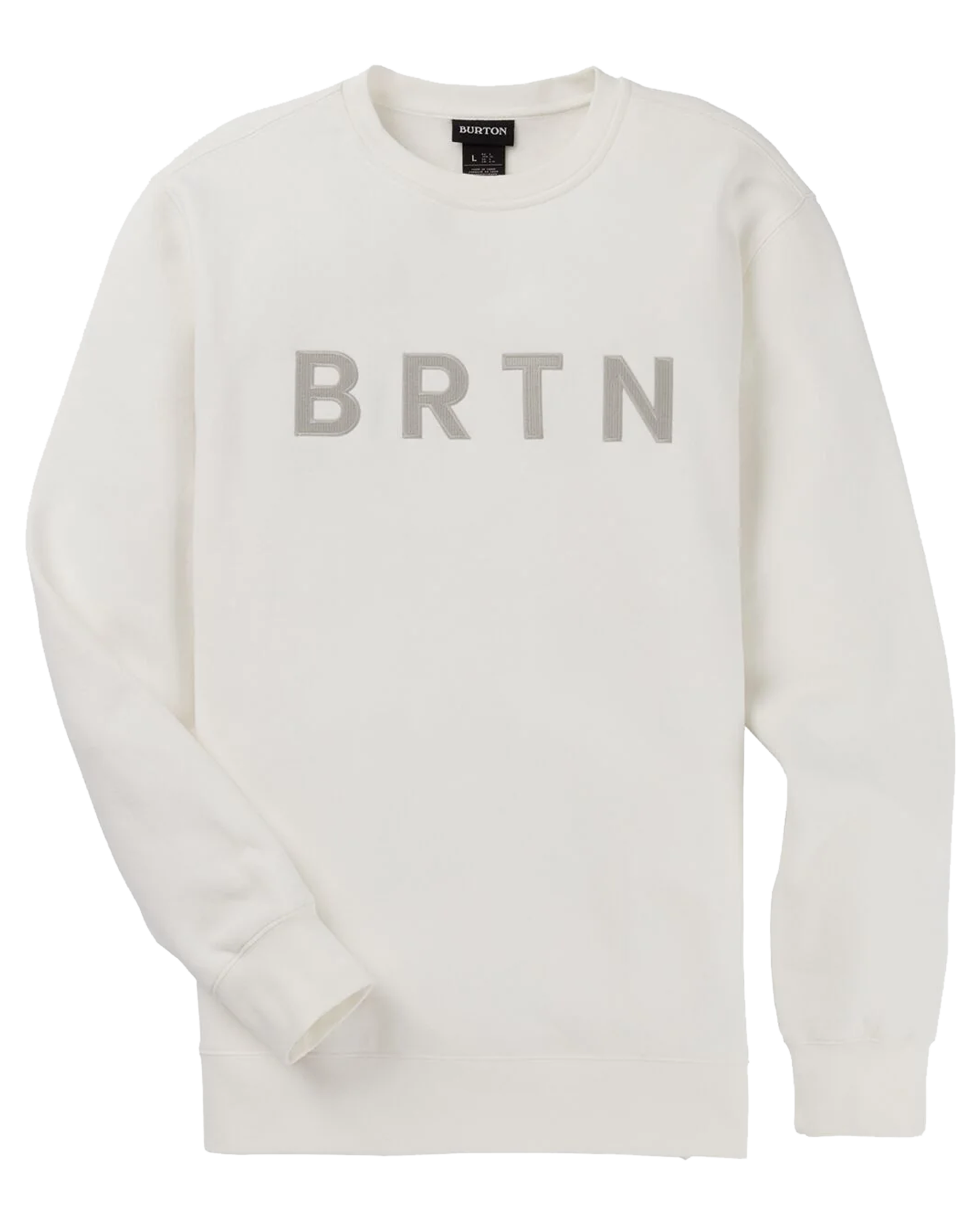 Burton Brtn Crewneck Sweatshirt - Stout White Hoodies & Sweatshirts - Trojan Wake Ski Snow