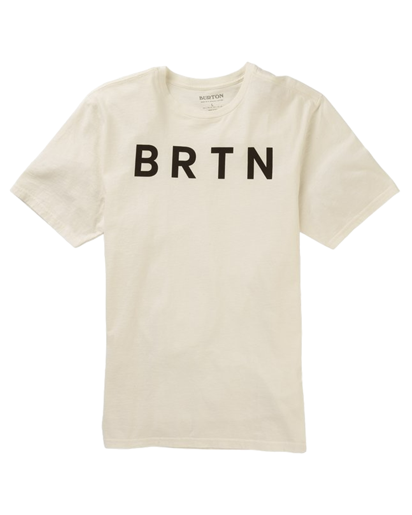 Burton BRTN Short Sleeve Tee - Stout White - 2022 Shirts & Tops - SnowSkiersWarehouse